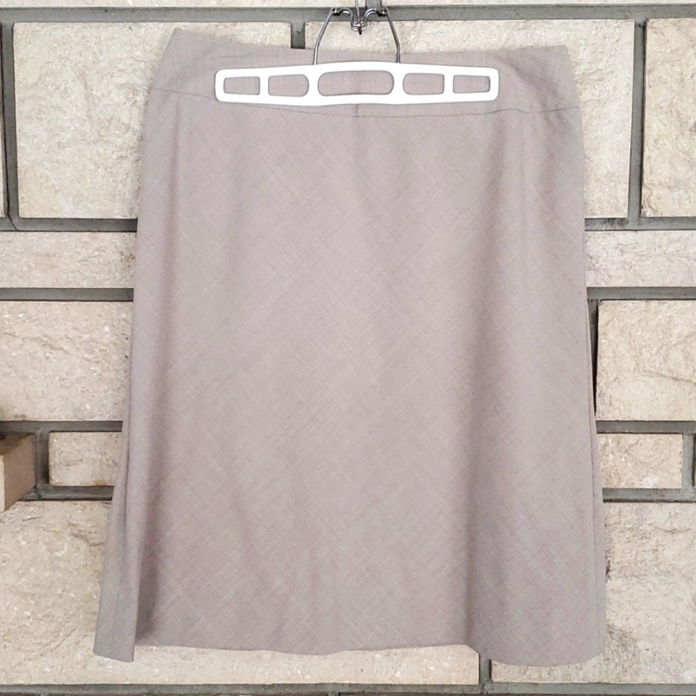 Khaki Eddie Bauer career skirt Sz 12